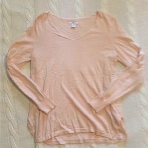 Bar III v neck peach top